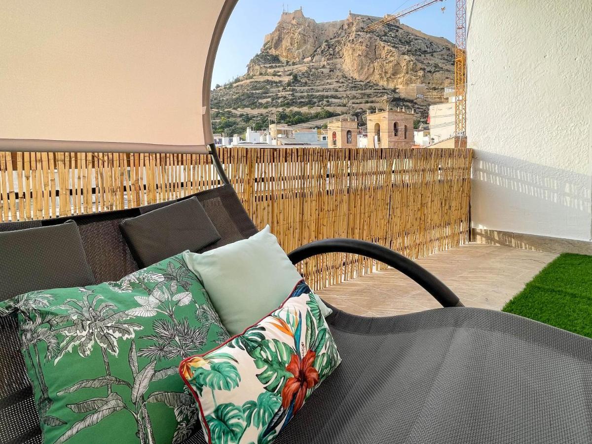 La Terraza. Vistas Al Castillo A 1 Min. De La Playa Alicante Exteriör bild